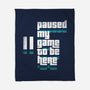 Paused My Game-None-Fleece-Blanket-rocketman_art
