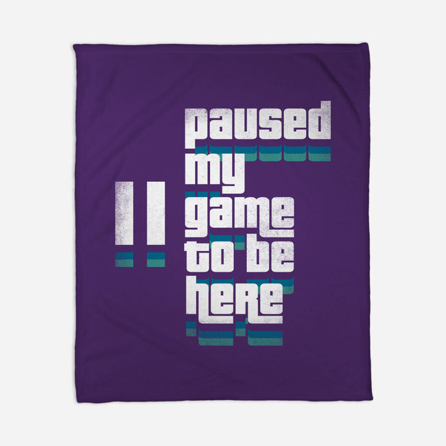 Paused My Game-None-Fleece-Blanket-rocketman_art