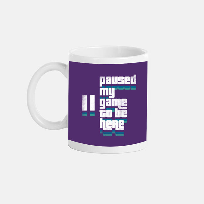 Paused My Game-None-Mug-Drinkware-rocketman_art