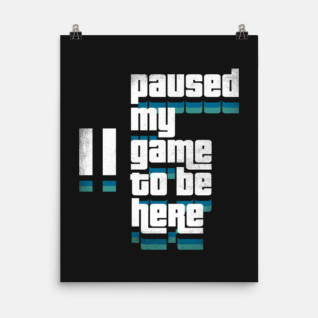 Paused My Game-None-Matte-Poster-rocketman_art