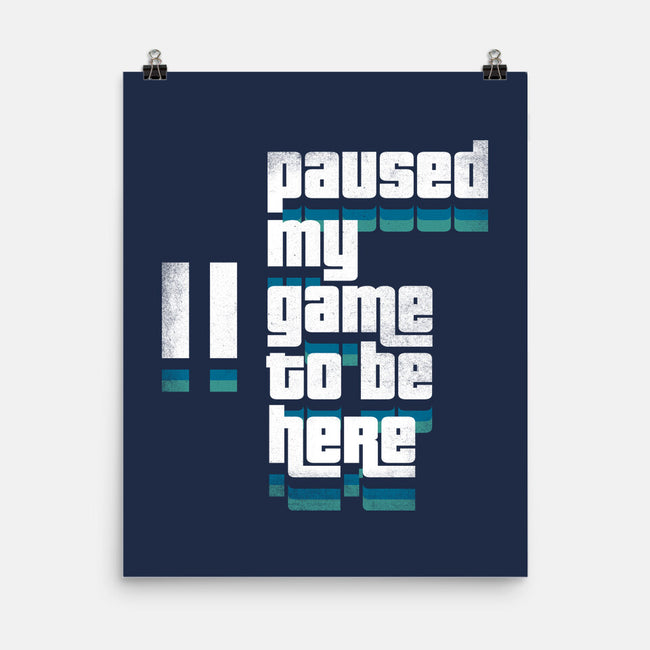 Paused My Game-None-Matte-Poster-rocketman_art