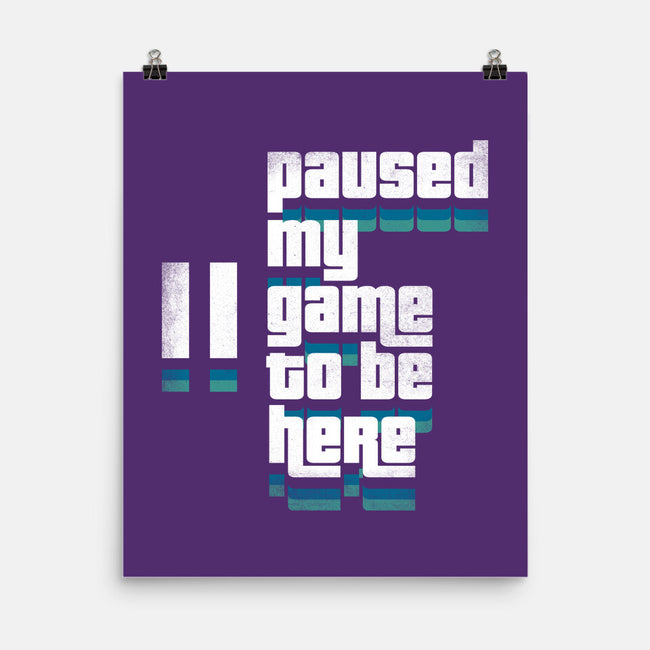 Paused My Game-None-Matte-Poster-rocketman_art