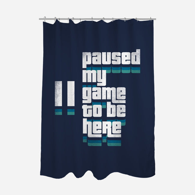 Paused My Game-None-Polyester-Shower Curtain-rocketman_art