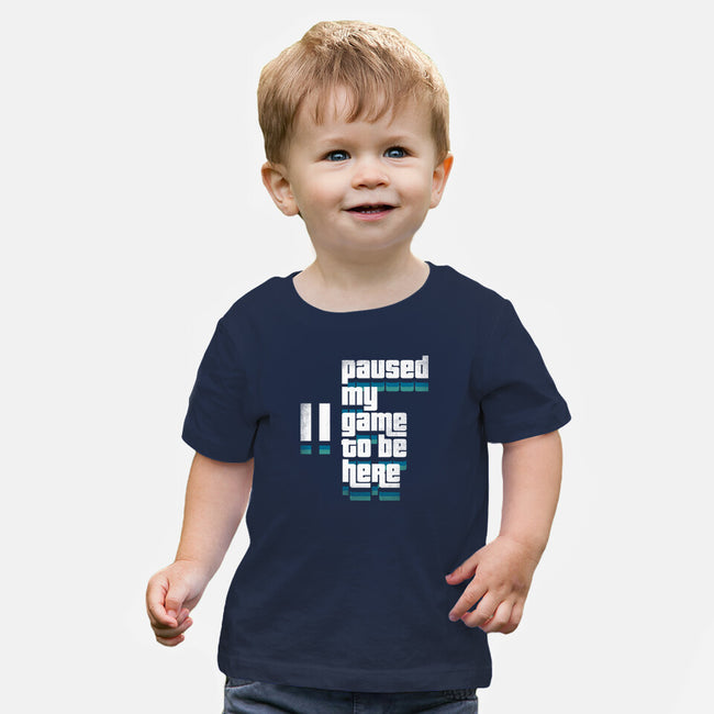 Paused My Game-Baby-Basic-Tee-rocketman_art