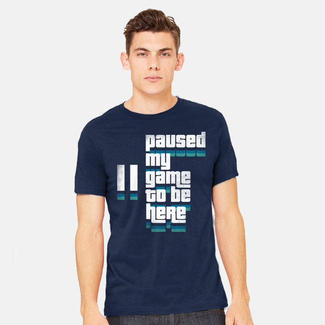 Paused My Game-Mens-Heavyweight-Tee-rocketman_art