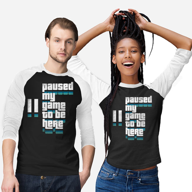 Paused My Game-Unisex-Baseball-Tee-rocketman_art