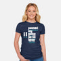 Paused My Game-Womens-Fitted-Tee-rocketman_art