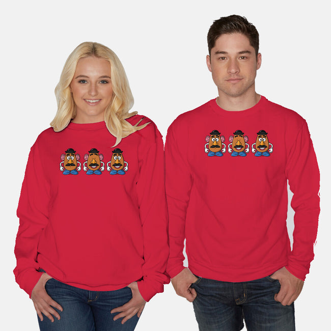 Three Wise Toys-Unisex-Crew Neck-Sweatshirt-Barbadifuoco