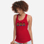 Three Wise Toys-Womens-Racerback-Tank-Barbadifuoco
