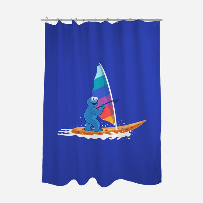 Cookie Windsurfing-None-Polyester-Shower Curtain-erion_designs