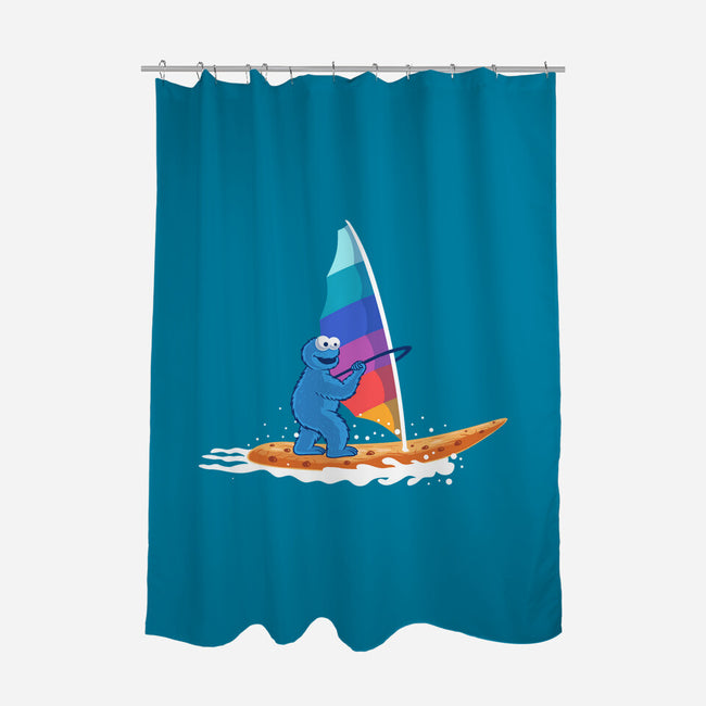 Cookie Windsurfing-None-Polyester-Shower Curtain-erion_designs