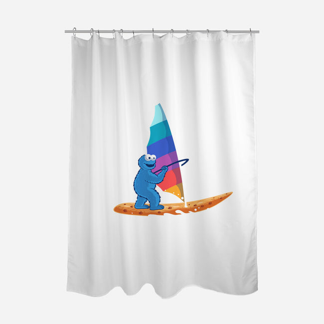 Cookie Windsurfing-None-Polyester-Shower Curtain-erion_designs