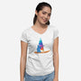 Cookie Windsurfing-Womens-V-Neck-Tee-erion_designs