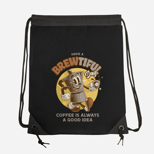 Have A Brewtiful Day-None-Drawstring-Bag-Angoes25