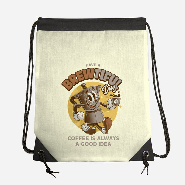 Have A Brewtiful Day-None-Drawstring-Bag-Angoes25
