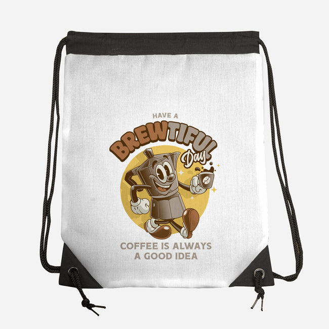Have A Brewtiful Day-None-Drawstring-Bag-Angoes25