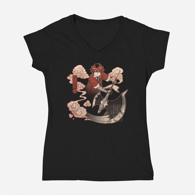 The Vanguard-Womens-V-Neck-Tee-grevalra