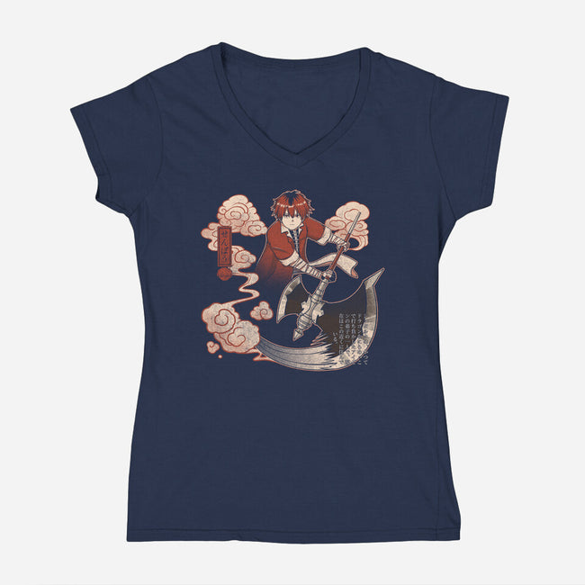 The Vanguard-Womens-V-Neck-Tee-grevalra