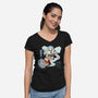 The Eleven Mage-Womens-V-Neck-Tee-grevalra
