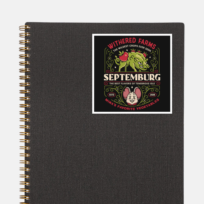 Septemburg Withered Farms Crest-None-Glossy-Sticker-LAGELANTEE