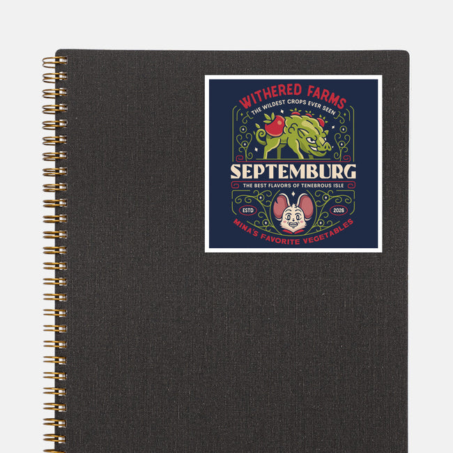 Septemburg Withered Farms Crest-None-Glossy-Sticker-LAGELANTEE