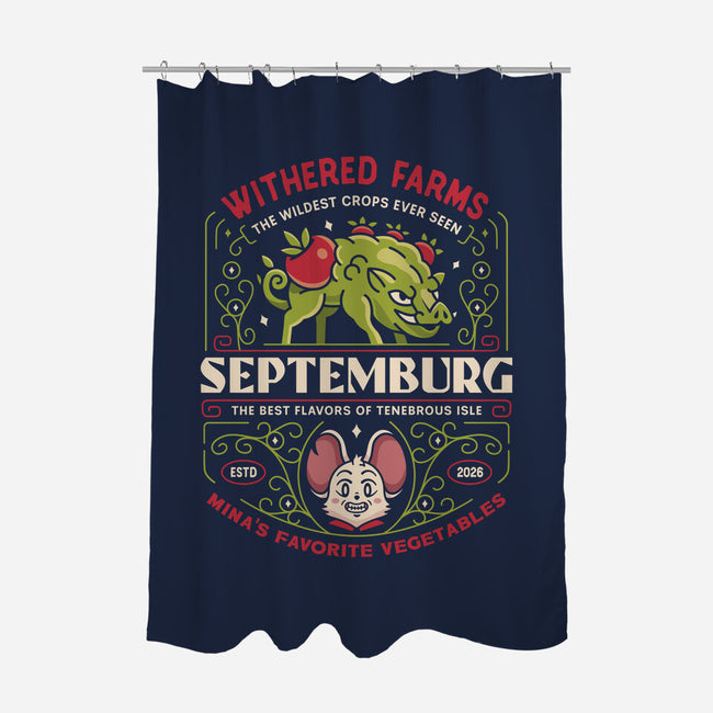 Septemburg Withered Farms Crest-None-Polyester-Shower Curtain-LAGELANTEE
