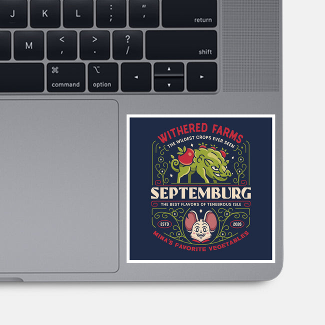 Septemburg Withered Farms Crest-None-Glossy-Sticker-LAGELANTEE