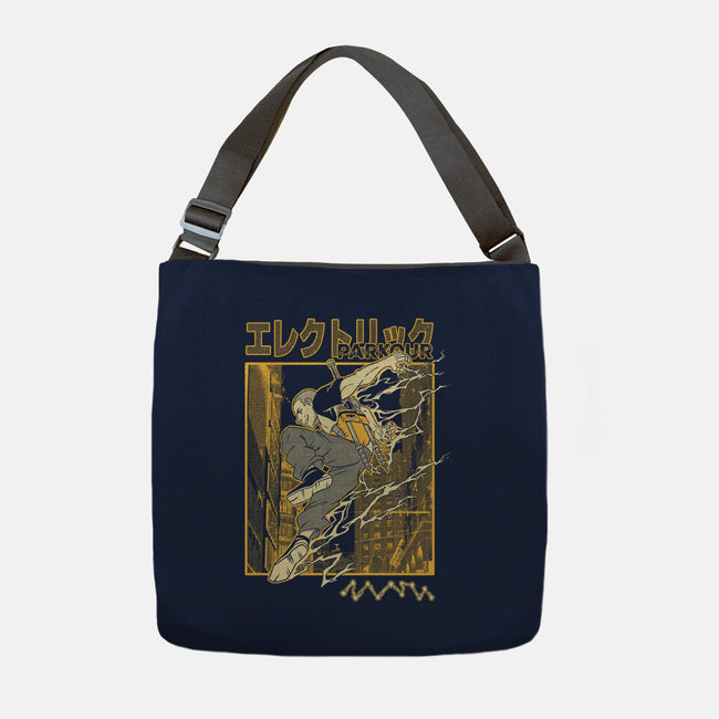 Electric Parkour-None-Adjustable Tote-Bag-Henrique Torres