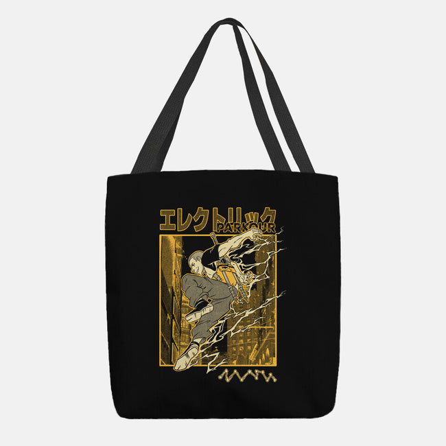 Electric Parkour-None-Basic Tote-Bag-Henrique Torres