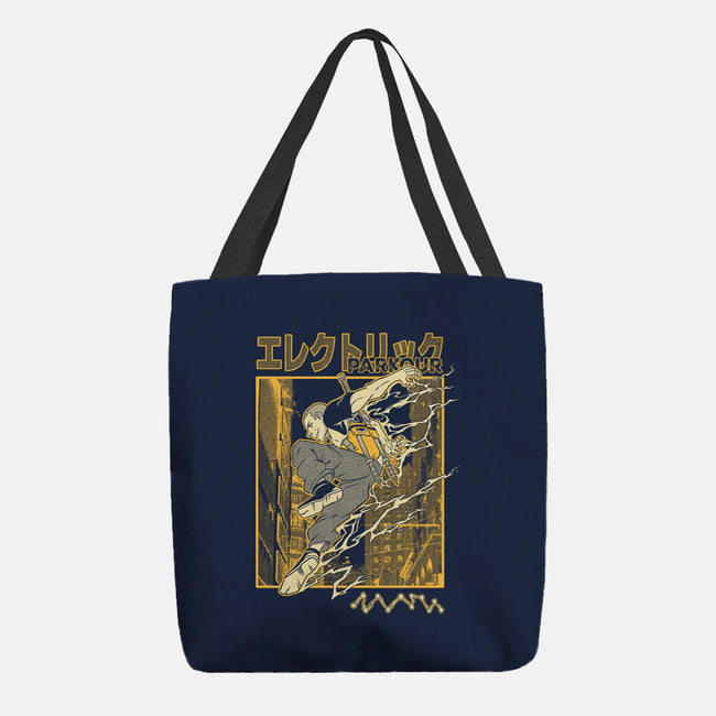 Electric Parkour-None-Basic Tote-Bag-Henrique Torres