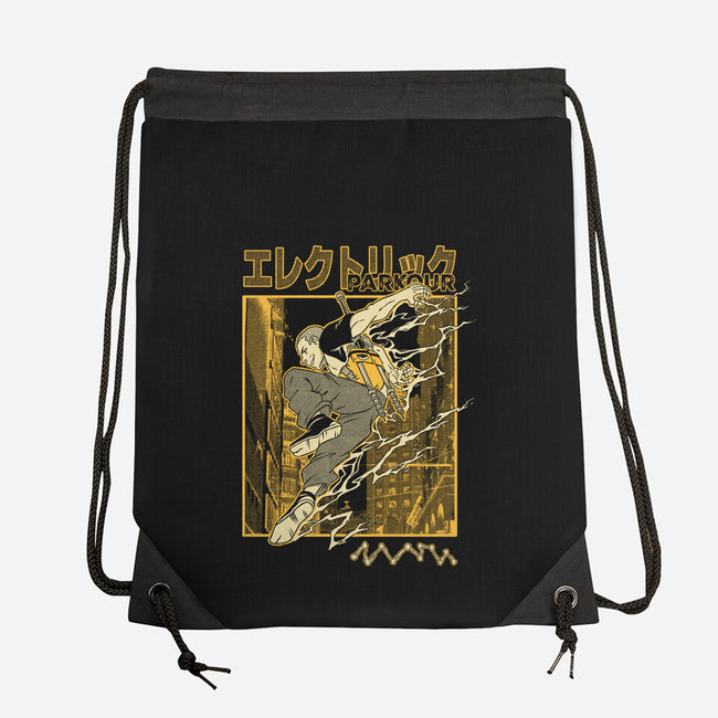 Electric Parkour-None-Drawstring-Bag-Henrique Torres