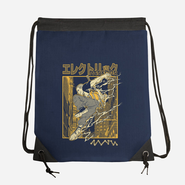 Electric Parkour-None-Drawstring-Bag-Henrique Torres