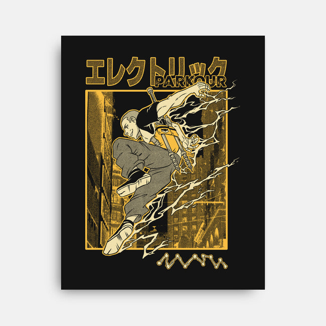 Electric Parkour-None-Stretched-Canvas-Henrique Torres