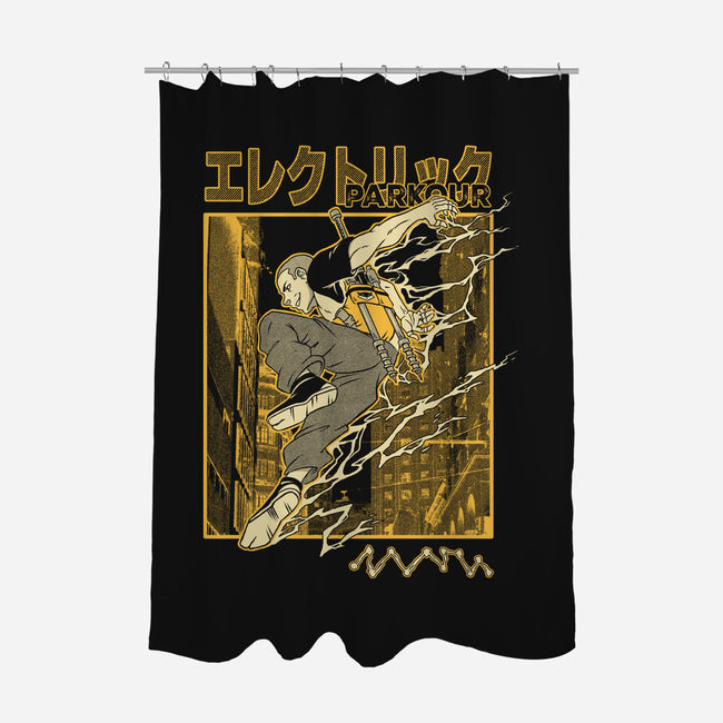 Electric Parkour-None-Polyester-Shower Curtain-Henrique Torres