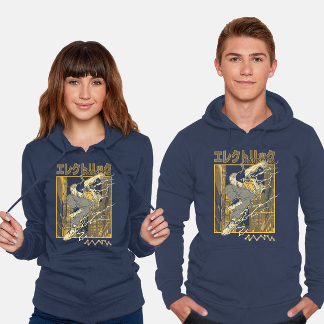 Electric Parkour-Unisex-Pullover-Sweatshirt-Henrique Torres