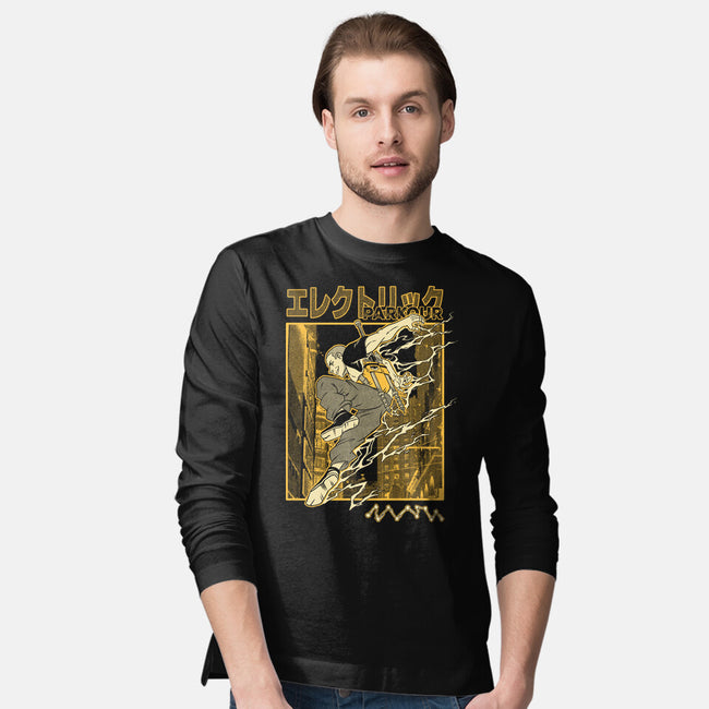 Electric Parkour-Mens-Long Sleeved-Tee-Henrique Torres