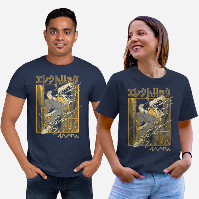 Electric Parkour-Unisex-Basic-Tee-Henrique Torres