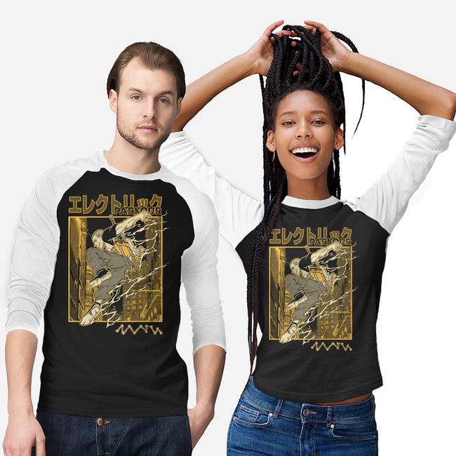 Electric Parkour-Unisex-Baseball-Tee-Henrique Torres