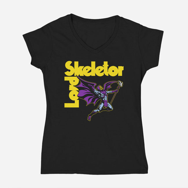 Metal Master-Womens-V-Neck-Tee-CappO