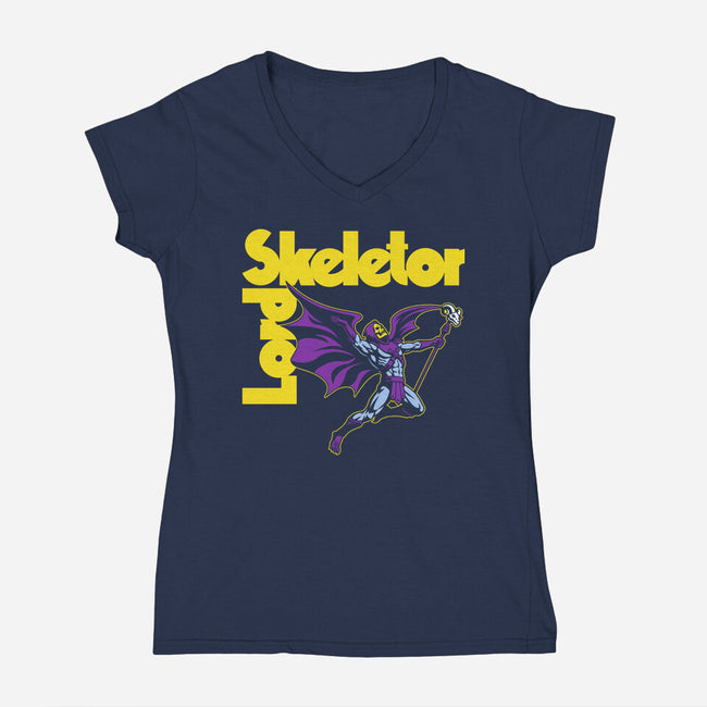 Metal Master-Womens-V-Neck-Tee-CappO