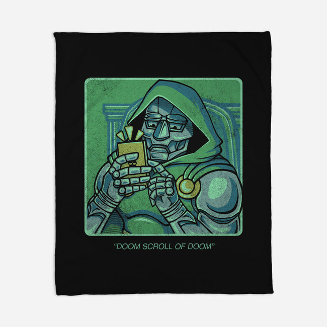 Doom Scroll Of Doom-None-Fleece-Blanket-grevalra