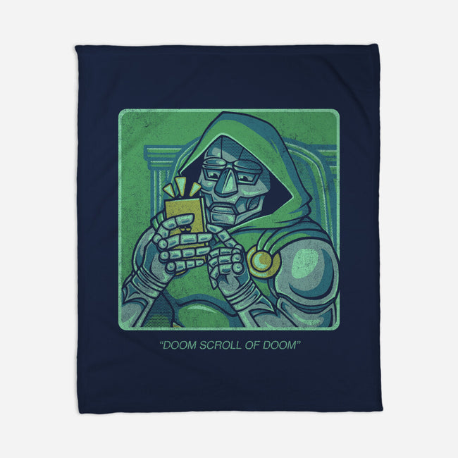 Doom Scroll Of Doom-None-Fleece-Blanket-grevalra