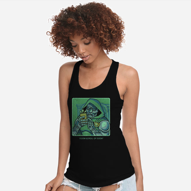 Doom Scroll Of Doom-Womens-Racerback-Tank-grevalra