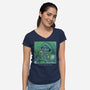 Doom Scroll Of Doom-Womens-V-Neck-Tee-grevalra
