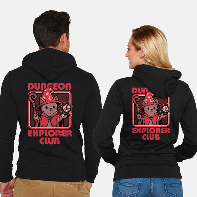 RPG Mage Cat-Unisex-Zip-Up-Sweatshirt-Studio Mootant