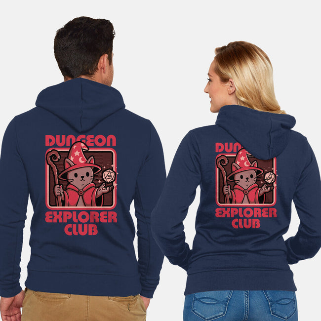 RPG Mage Cat-Unisex-Zip-Up-Sweatshirt-Studio Mootant