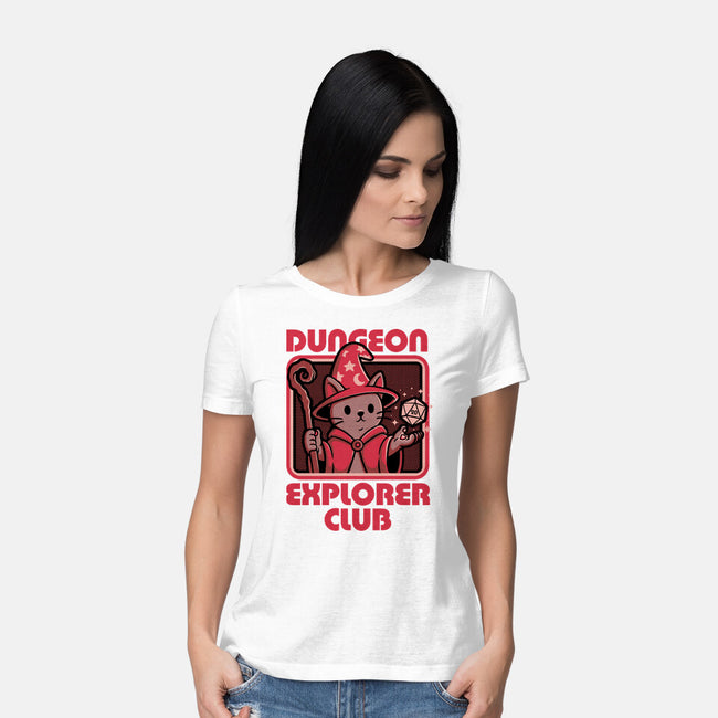 RPG Mage Cat-Womens-Basic-Tee-Studio Mootant