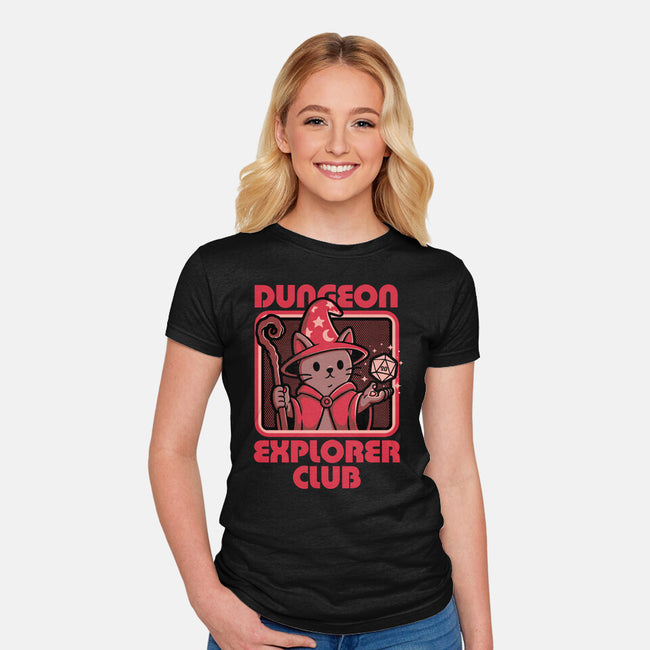 RPG Mage Cat-Womens-Fitted-Tee-Studio Mootant