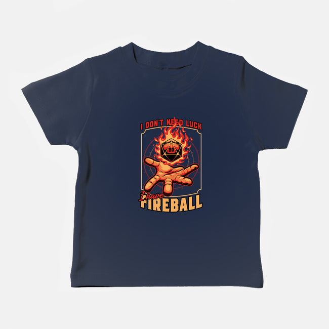 RPG Dice Luck Fireball-Baby-Basic-Tee-Studio Mootant