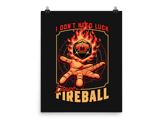 RPG Dice Luck Fireball